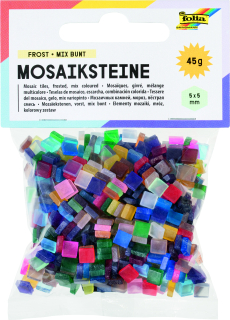 Mozaikové kamienky "Matné "- 5x5mm - 700 kusov