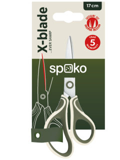Školské nožnice SPOKO - 18 cm, asymetrické, 1ks