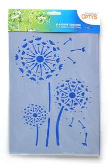 OPTYS Plastová šablona Púpavy, 20 x 30 cm