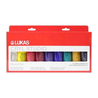 Akrylové farby LUKAS CRYL STUDIO 9x100 ml - sada 1