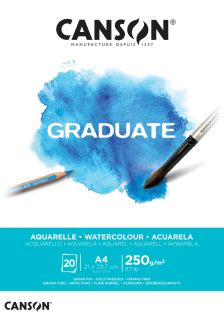 Akvarelový blok CANSON A4 - 20 listov, 250 g/m2