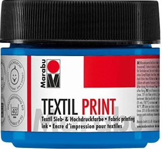 Marabu farba TEXTILNÁ - na linoryt, sieťotlač - 100 ml - MODRÁ
