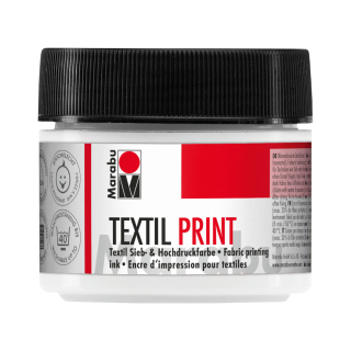 Marabu farba TEXTILNÁ - na linoryt, sieťotlač - 100 ml - BIELA