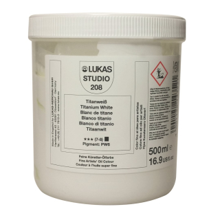 Olejová farba LUKAS STUDIO - 500ml - Titanová biela