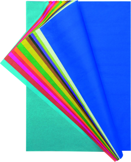 Hodvábny papier - 50x70 cm - 20g/m2 - 26 listov - mix farieb